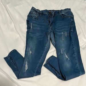 Bamboo Ripped Blue Jeans x2